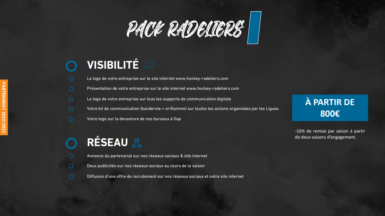 pack sponsoring bleu