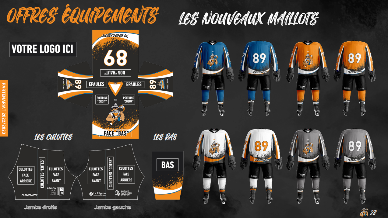 nouveaux maillots radeliers